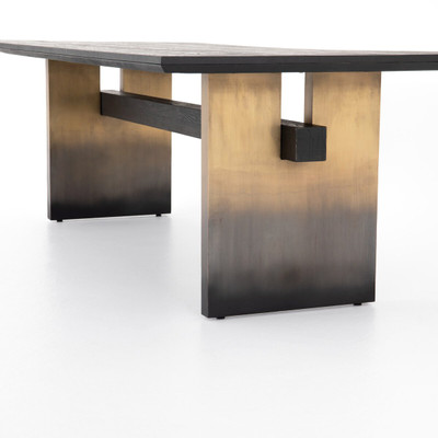 Four Hands Brennan Dining Table - Worn Black