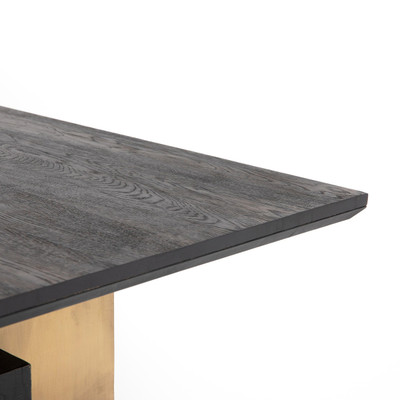 Four Hands Brennan Dining Table - Worn Black