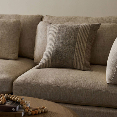 Four Hands Corby Pillow - Manchester Flint - 20"x20"