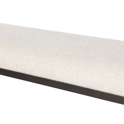 Four Hands Corinne Accent Bench - Crete Pebble