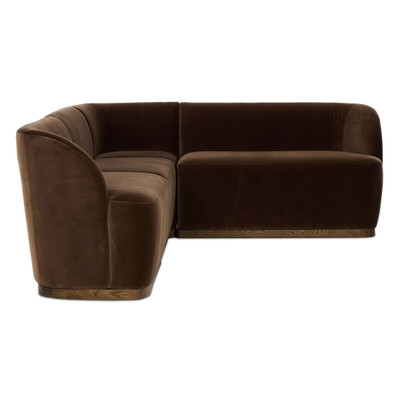 Four Hands Dorset Banquette L Shape 114.5" - Surrey Mink