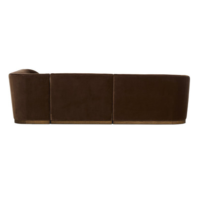 Four Hands Dorset Banquette L Shape 114.5" - Surrey Mink