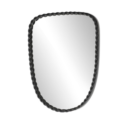 Four Hands Dren Wall Mirror - Twisted Black Iron