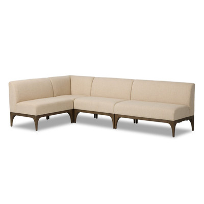 Four Hands Ellington Dining Banquette L Shape 115.5 - Irving Flax