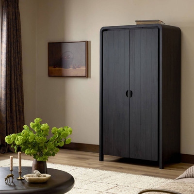 Four Hands Everson Cabinet - Black Reclaimed
