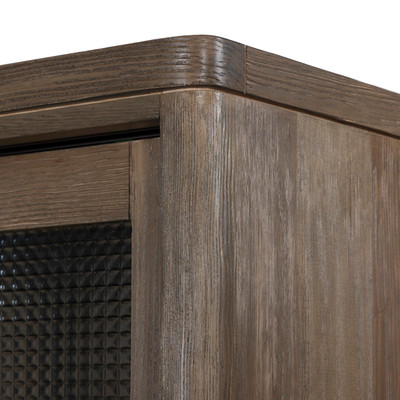 Four Hands Foster Cabinet - Beveled Square Glass