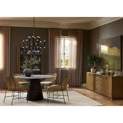 Four Hands Foster Cabinet - Beveled Square Glass