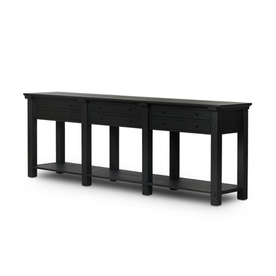 Four Hands Gardendale Console Table - Stained Black Oak