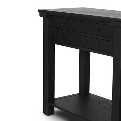 Four Hands Gardendale Console Table - Stained Black Oak