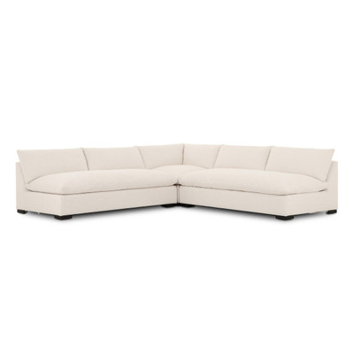 Four Hands Grant 3 PC Sectional - Crypton Nomad Snow