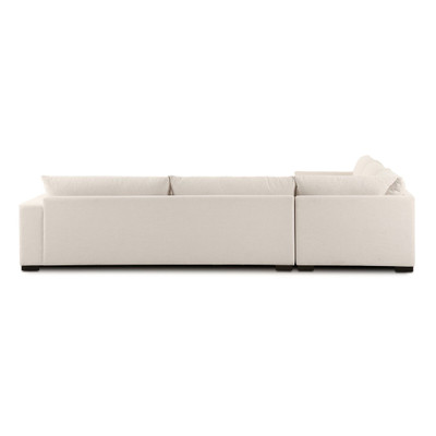 Four Hands Grant 3 PC Sectional W/ Arms - 134" - Crypton Nomad Snow