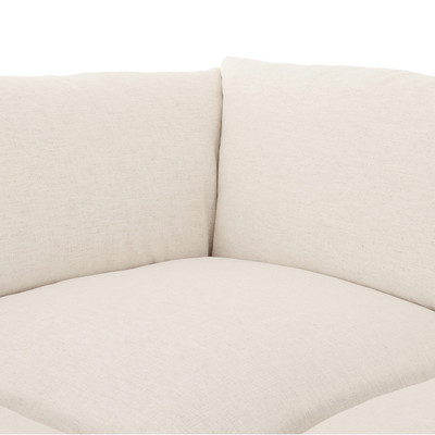 Four Hands Grant 3 PC Sectional W/ Arms - 134" - Crypton Nomad Snow