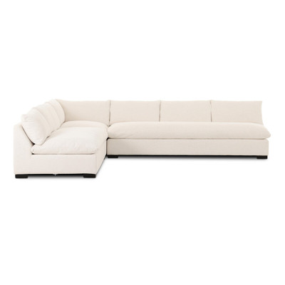 Four Hands Grant 3 PC Sectional - Crypton Nomad Snow