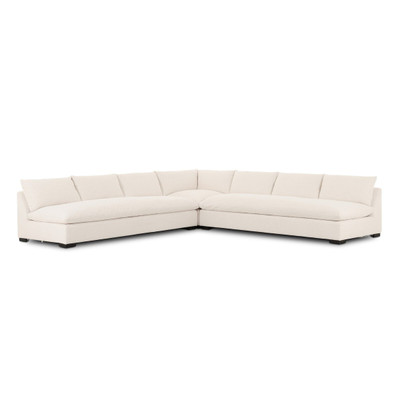 Four Hands Grant 3PC Sectional - 134" - Crypton Nomad Snow