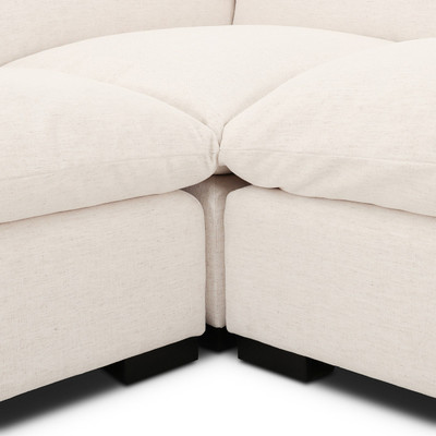 Four Hands Grant 3PC Sectional - 134" - Crypton Nomad Snow
