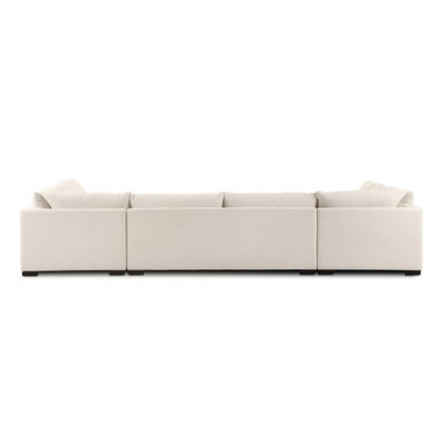 Four Hands Grant 5 PC Sectional W/ Arms - 152" - Crypton Nomad Snow