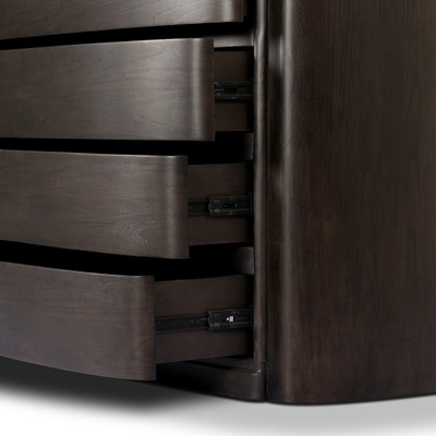Four Hands Greer 8 Drawer Dresser - Smoked Black Sungkai