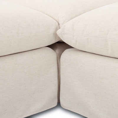 Four Hands Habitat 3 PC Sectionals - 111" - Crypton Nomad Snow