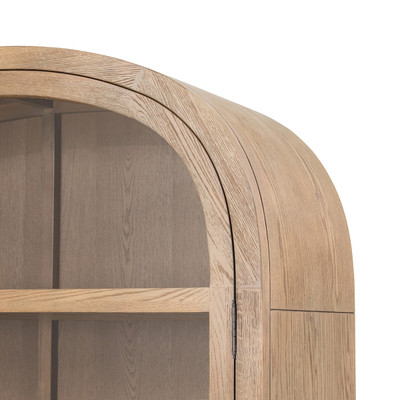 Four Hands Hepburn Wide Cabinet - Drifted Smoked Oak