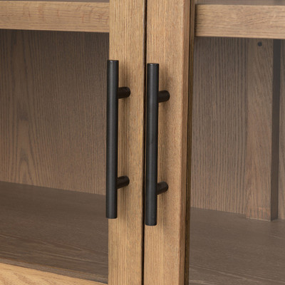 Four Hands Hepburn Wide Cabinet - Drifted Smoked Oak