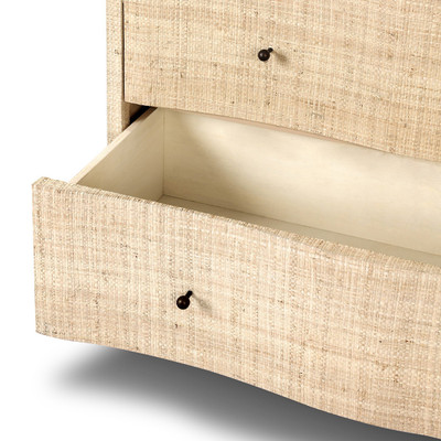 Four Hands Hollis 8 Drawer Dresser - Natural Fleck Raffia