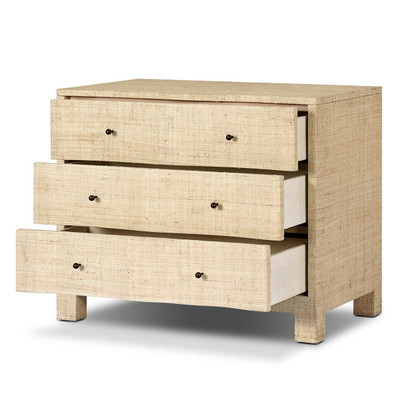 Four Hands Hollis Nightstand - Natural Fleck Raffia