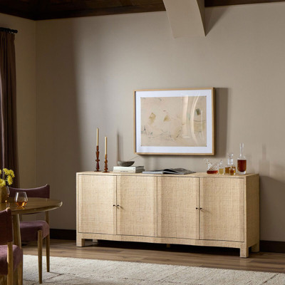 Four Hands Hollis Sideboard - Natural Fleck Raffia