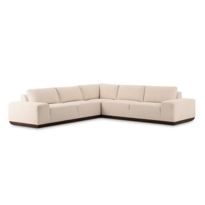 Four Hands Isaiah 3PC Sectional - Crypton Nomad Snow