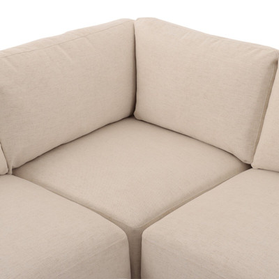 Four Hands Isaiah 3PC Sectional - Crypton Nomad Snow