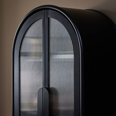 Four Hands Isamaya Cabinet - Matte Ink Iron