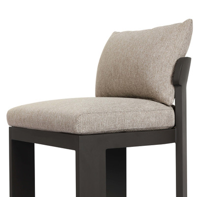 Four Hands Jackson Outdoor Armless Metal Dining Chair - Concha Fog