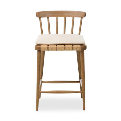 Four Hands Katrine Dining Chair - Beige Shorn Shearling - One Size