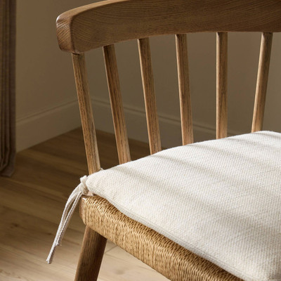 Four Hands Kershaw Counter Stool with Cushion - Dover Crescent - Smoked Oak