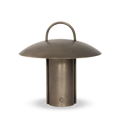 Four Hands Kivo Cordless Table Lamp - Antique Nickel