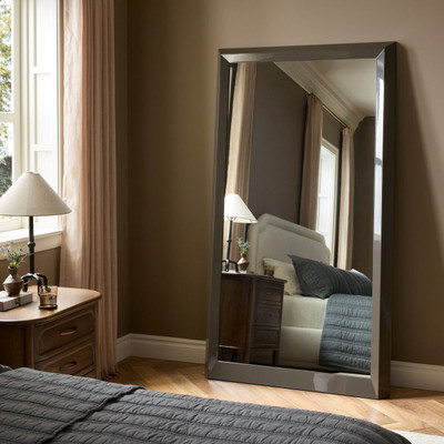 Four Hands Koji Floor Mirror - Olive Lacquer Resin