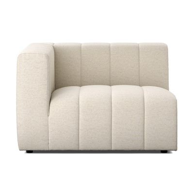 Four Hands Langham Channeled Armless PC - Crypton Nomad Snow