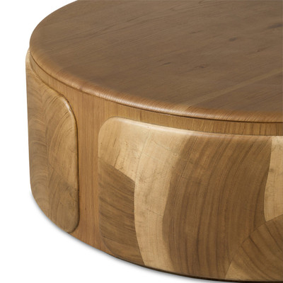 Four Hands Marlena Coffee Table - 42" - Ochre Guanacaste Oyster