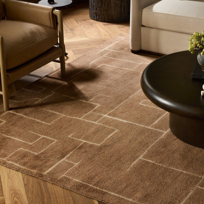 Four Hands Milano Hand - Knotted Rug - Milano Saddle - 9'x12'