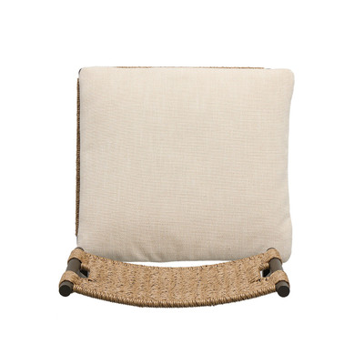 Four Hands Miller Outdoor Woven Bar Stool - Faux Dark Hyacinth