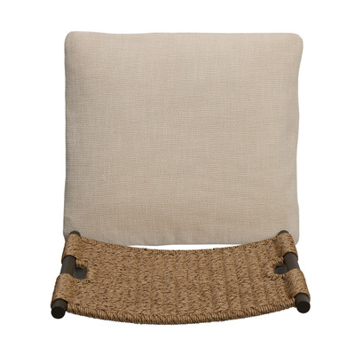 Four Hands Miller Outdoor Woven Dining Chair - Faux Dark Hyacinth
