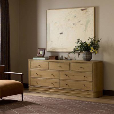 Four Hands Minnie 7 Drawer Dresser - Aged Natural Oak Veneer