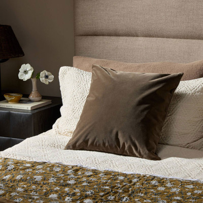 Four Hands Moira Pillow - Surrey Mink - 20"x20"
