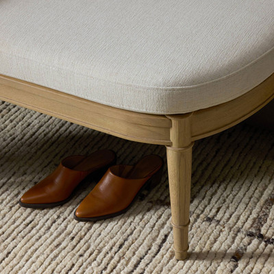 Four Hands Moya Accent Bench - Crypton Nomad Snow