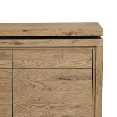 Four Hands Noah Rotating Desk - RAF - Aged Smoked Oak
