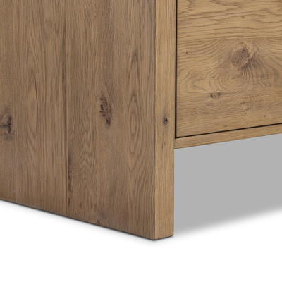 Four Hands Noah Rotating Desk - RAF - Aged Smoked Oak