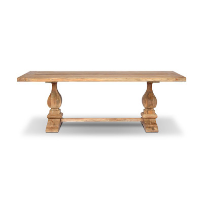 Four Hands Novell Outdoor Dining Table - 86" - Reclaimed Natural FSC