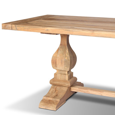 Four Hands Novell Outdoor Dining Table - 86" - Reclaimed Natural FSC