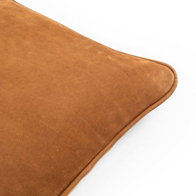 Four Hands Olsen Pillow Cover - Nubuck Cognac - 24"x24"