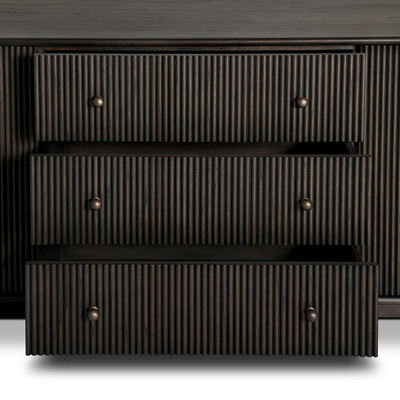Four Hands Ona Media Console - Smoked Black Mindi