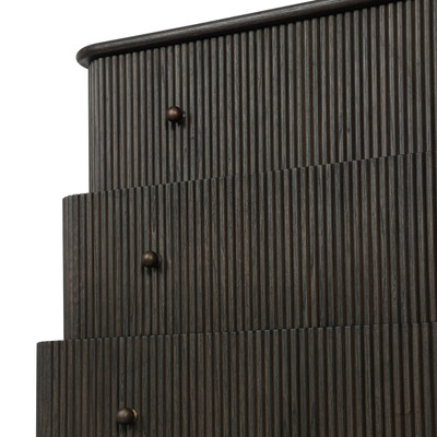 Four Hands Ona Tall Dresser - Smoked Black Mindi